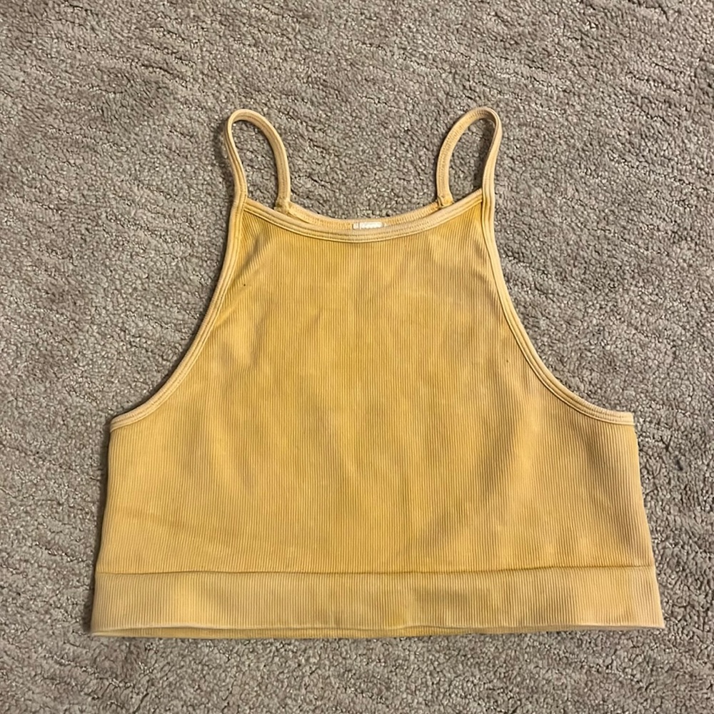 Nikibiki. Yellow/Orange tank top. Worn multiple times